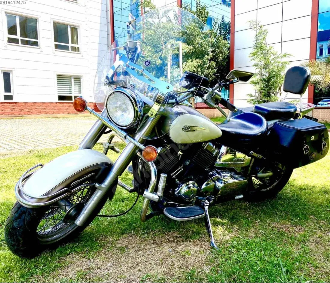 Yamaha XVS 650/1100 Drag Star front fender chrome bumper trim rail