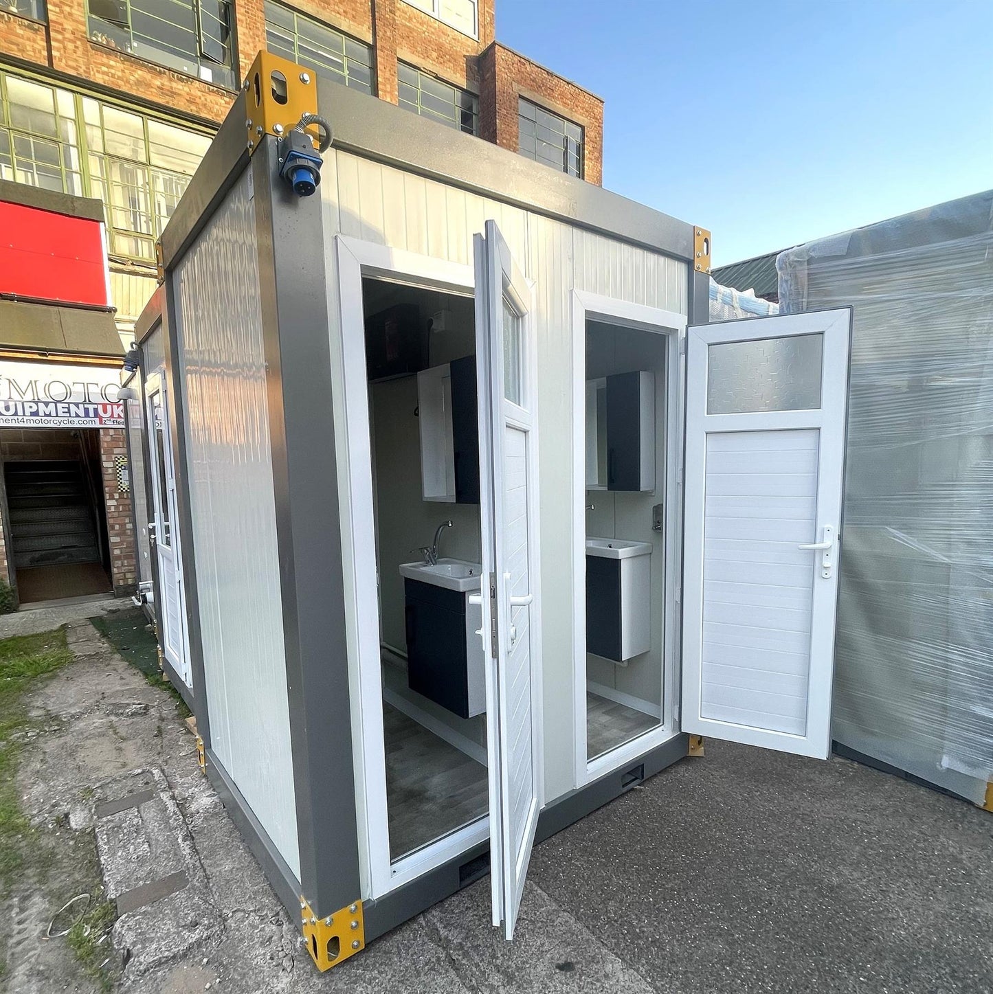 Portable Double Toilet Block | Prefabricated WC Units | Fully Insulated Toilet Cabins