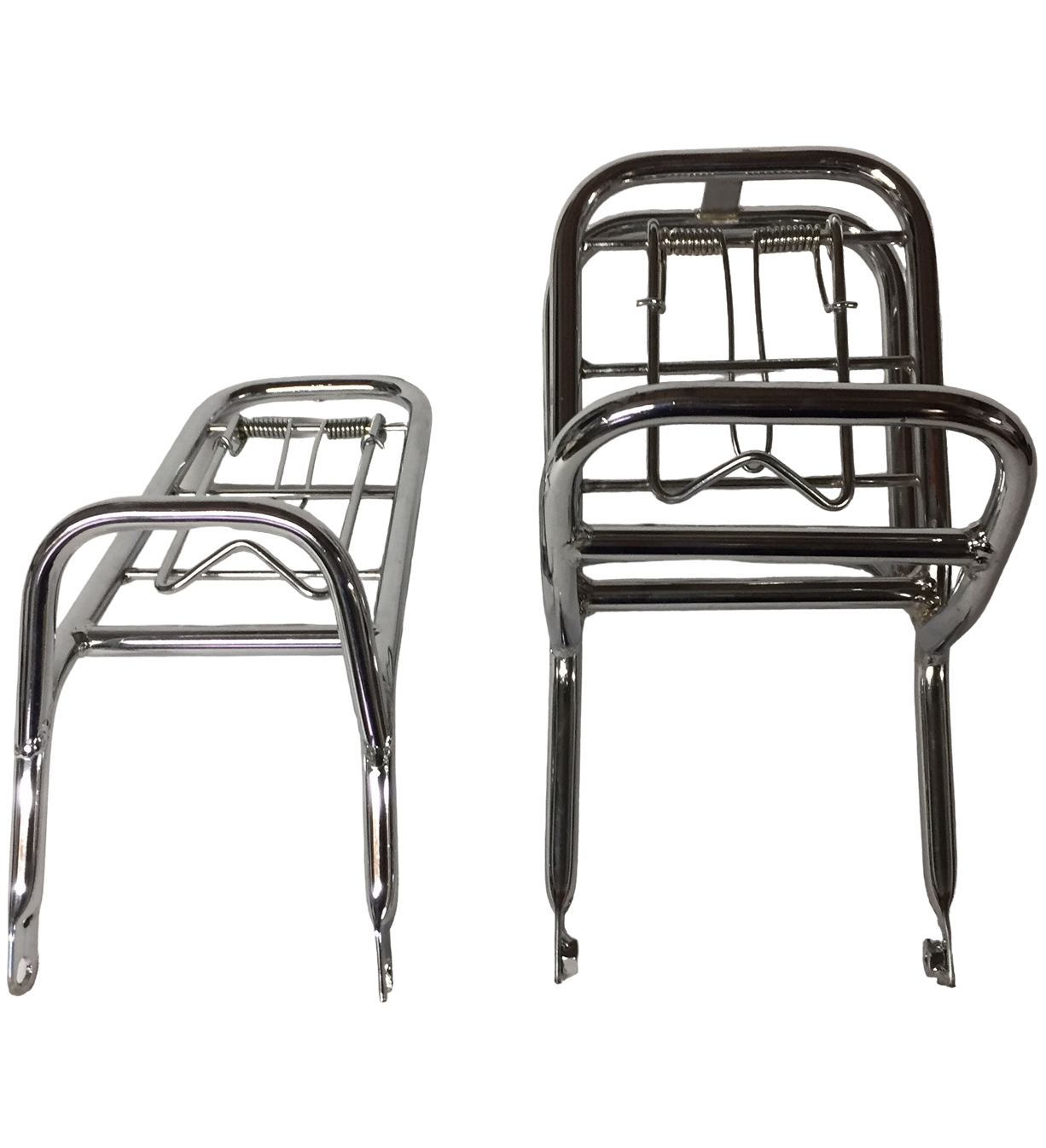 Honda Cub C90/C70/C50 rear and middle racks pair chrome coated 1983-2002