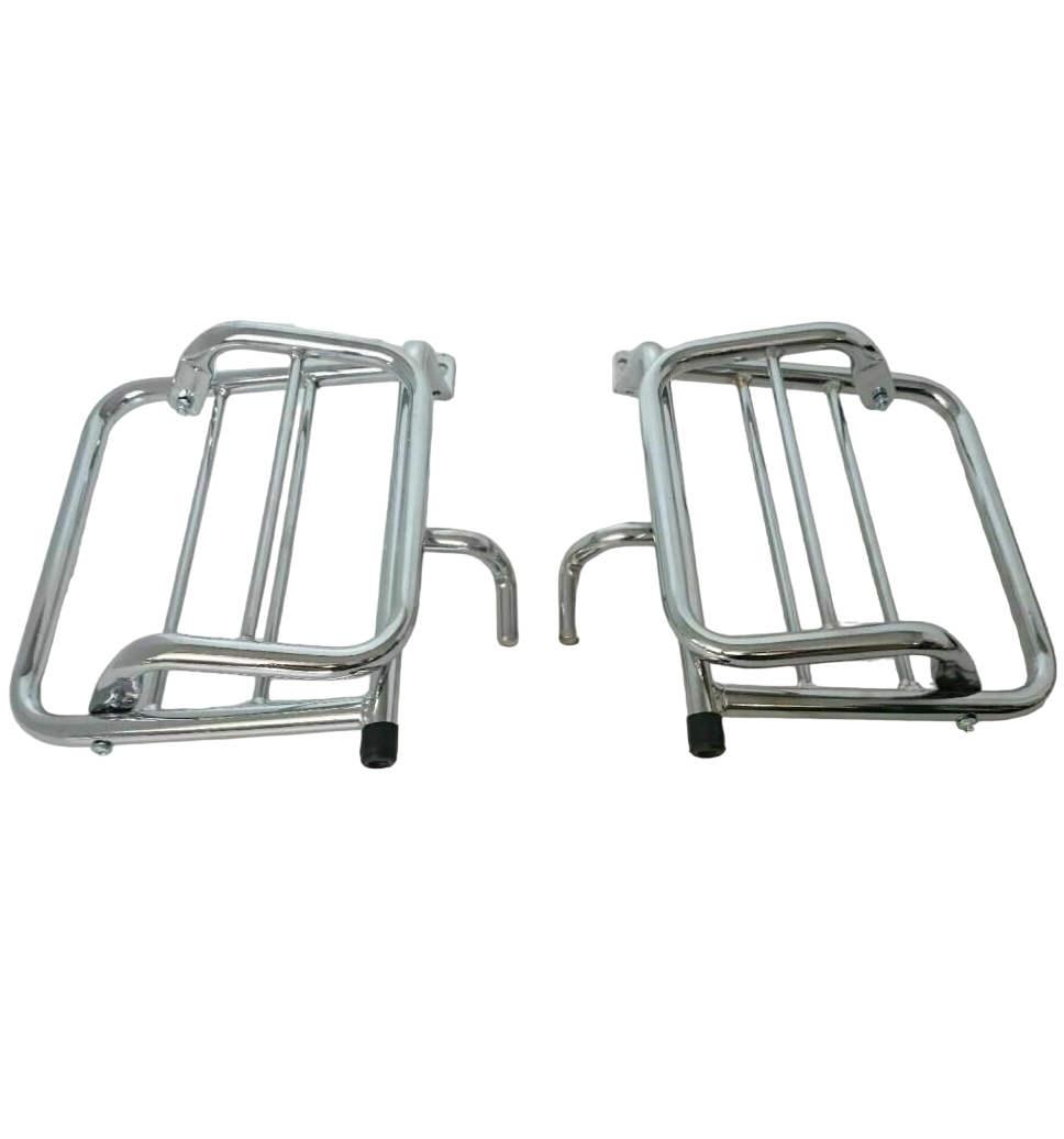 Yamaha YBR125 pannier racks 2011-2017 chrome-coated