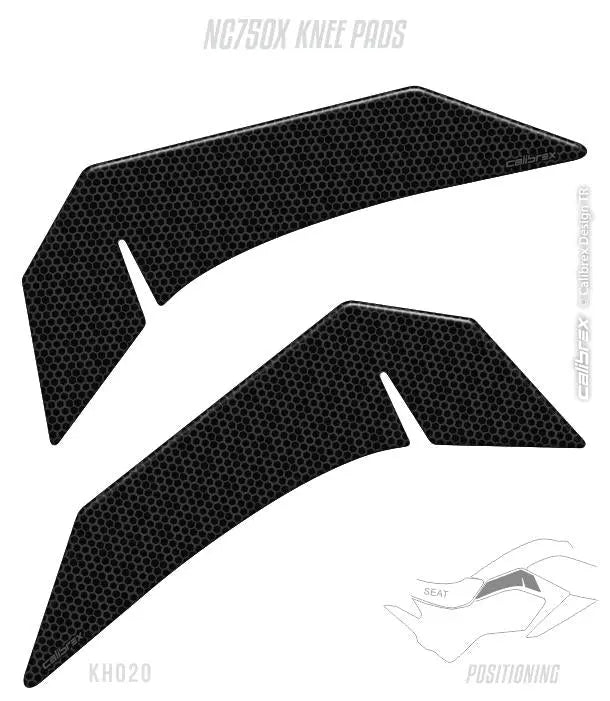 HONDA NC750X BLACK TANK PAD+KNEE PAD PAIR SET 2014-15 ONLY