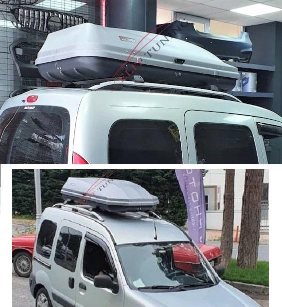 Car Roof Box Cargo Luggage Travel Box 450 LT Matt Grey