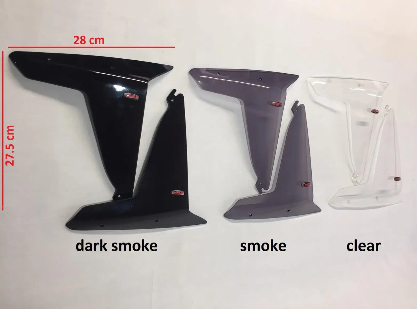 Yamaha Tenere700 side wind deflectors pair dark smoke 2019-2024