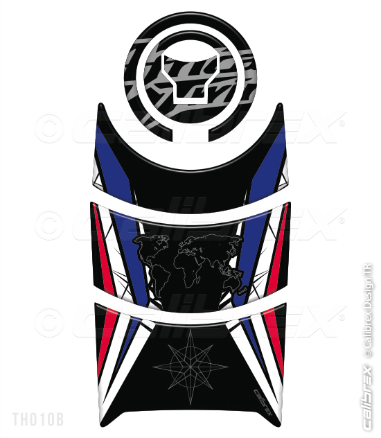 HONDA CRF1000L AFRICA TWIN FAIRING PROTECTION SET TRICOLOR CALIBREX DESIGN 2016-19