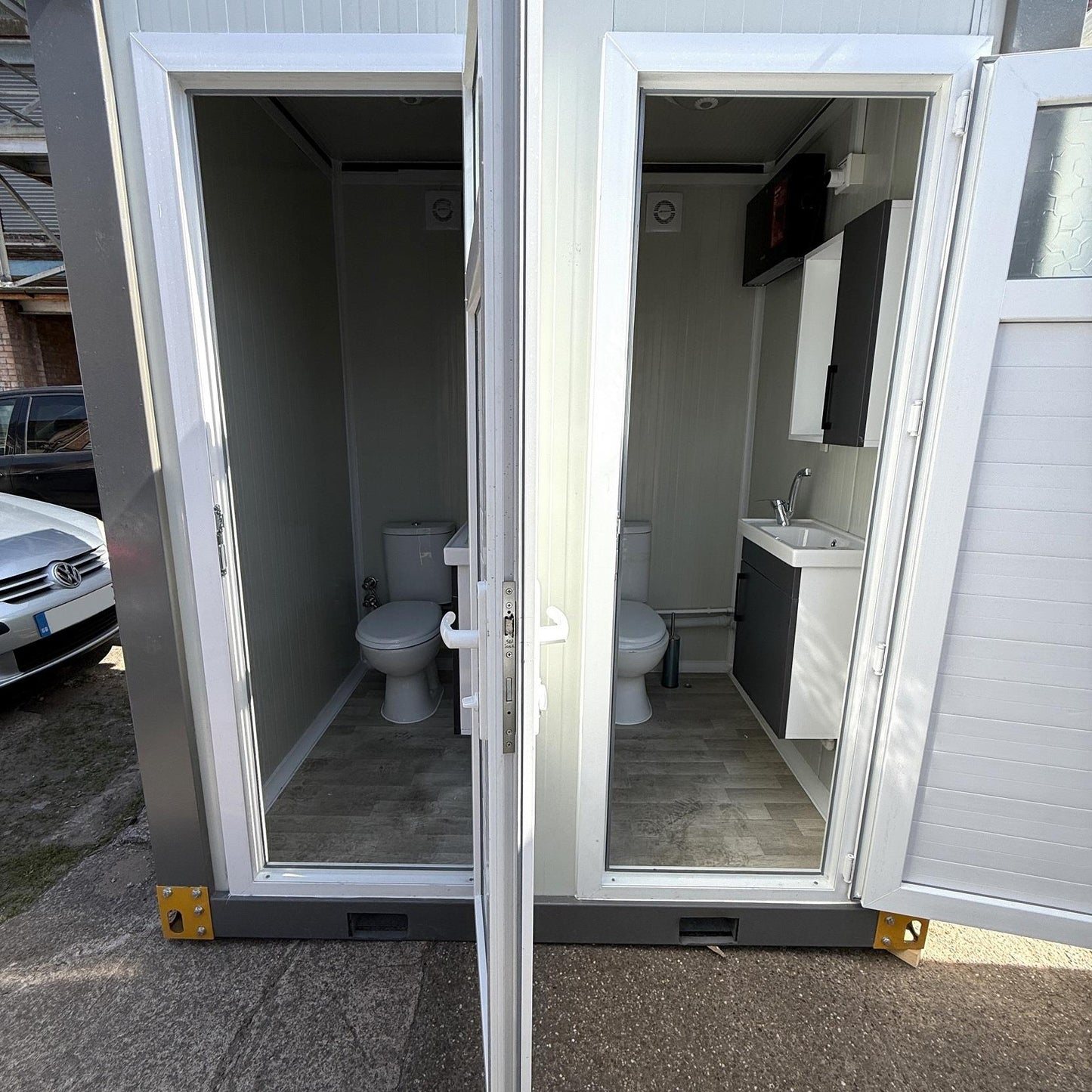 Portable Double Toilet Block | Prefabricated WC Units | Fully Insulated Toilet Cabins
