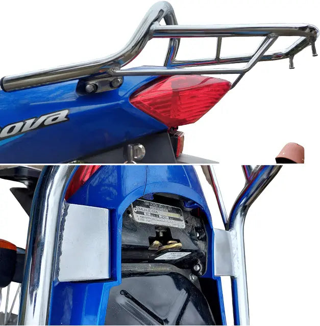 Honda Innova 125 rear rack chrome coated luggage carrier 2003-2007