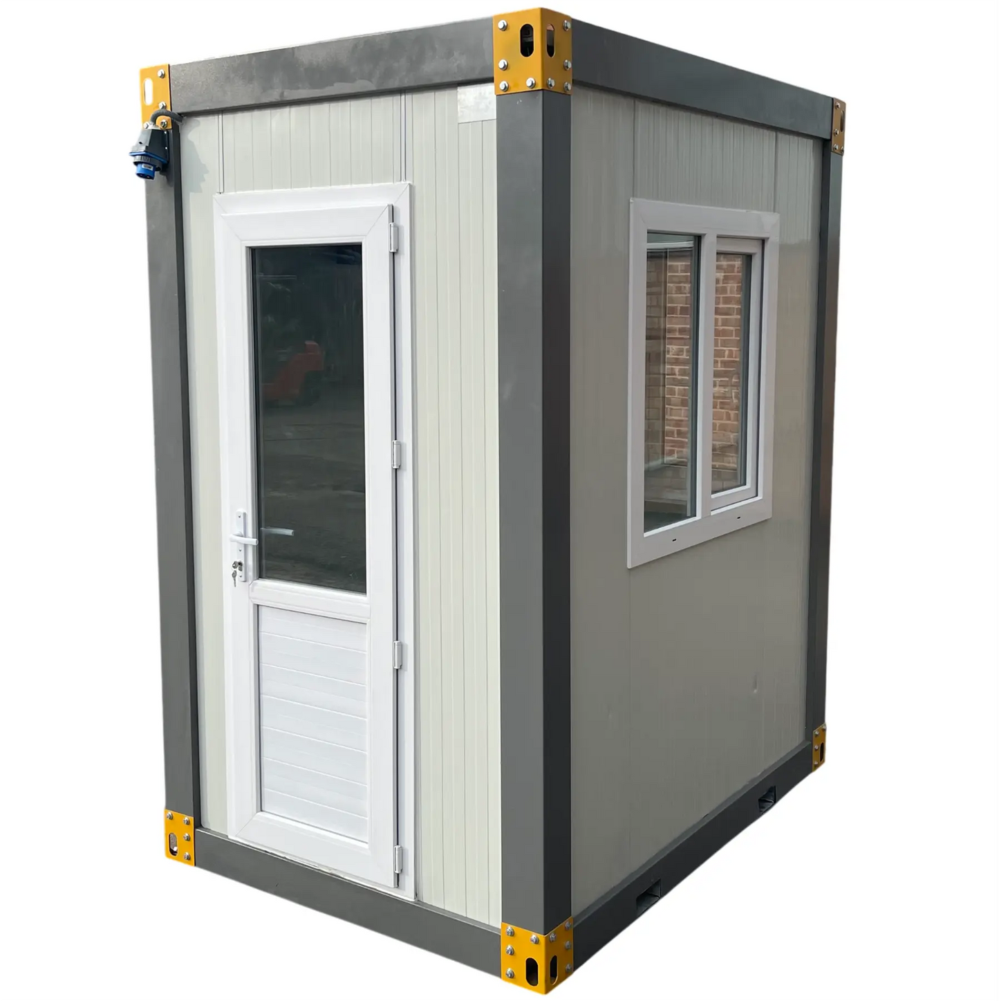Portable Kiosk Cabin Booth Security Ticket Hut Modular Gate House 150x210 cm