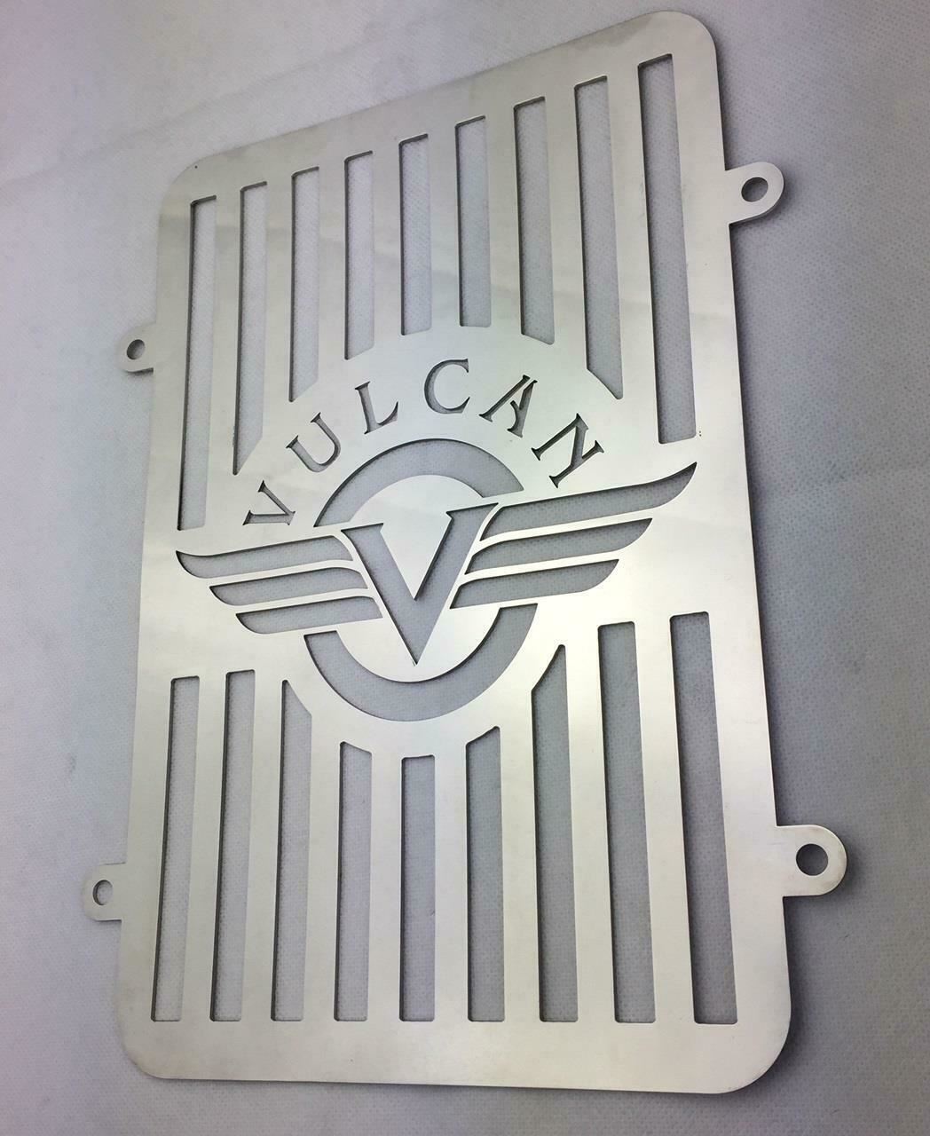 Kawasaki VN900 radiator guard stainless steel chrome electrostatic coated
