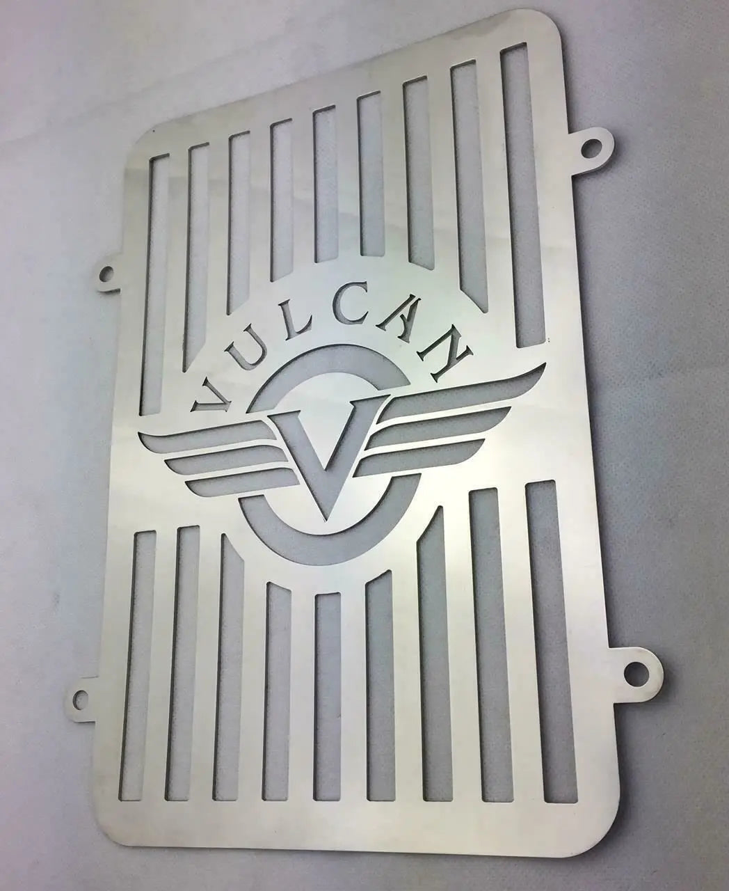 Kawasaki VN900 radiator guard stainless steel chrome electrostatic coated