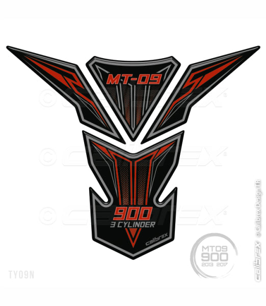 YAMAHA MT09 RED FAIRING PROTECTION SET 13-20