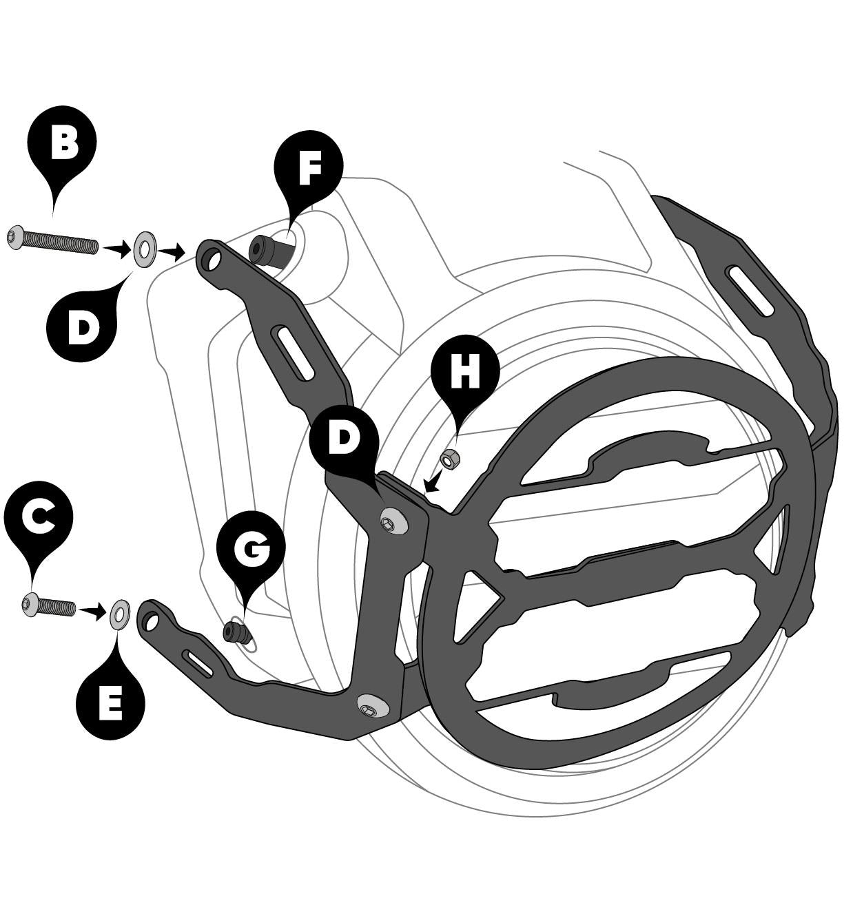 Headlight Guard Fits Honda CB300R Lens + Metal Frame 2018-2024
