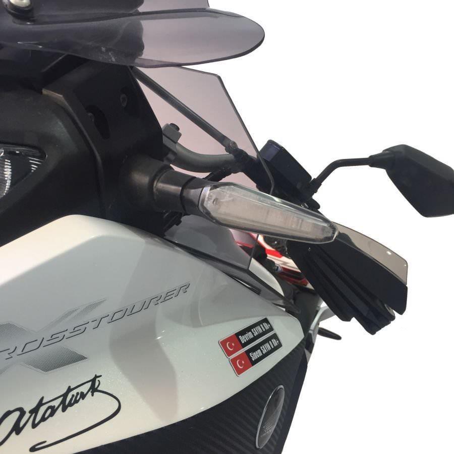 Honda VFR 1200X Crosstourer dark smoke 16-20 side wind deflector pair set