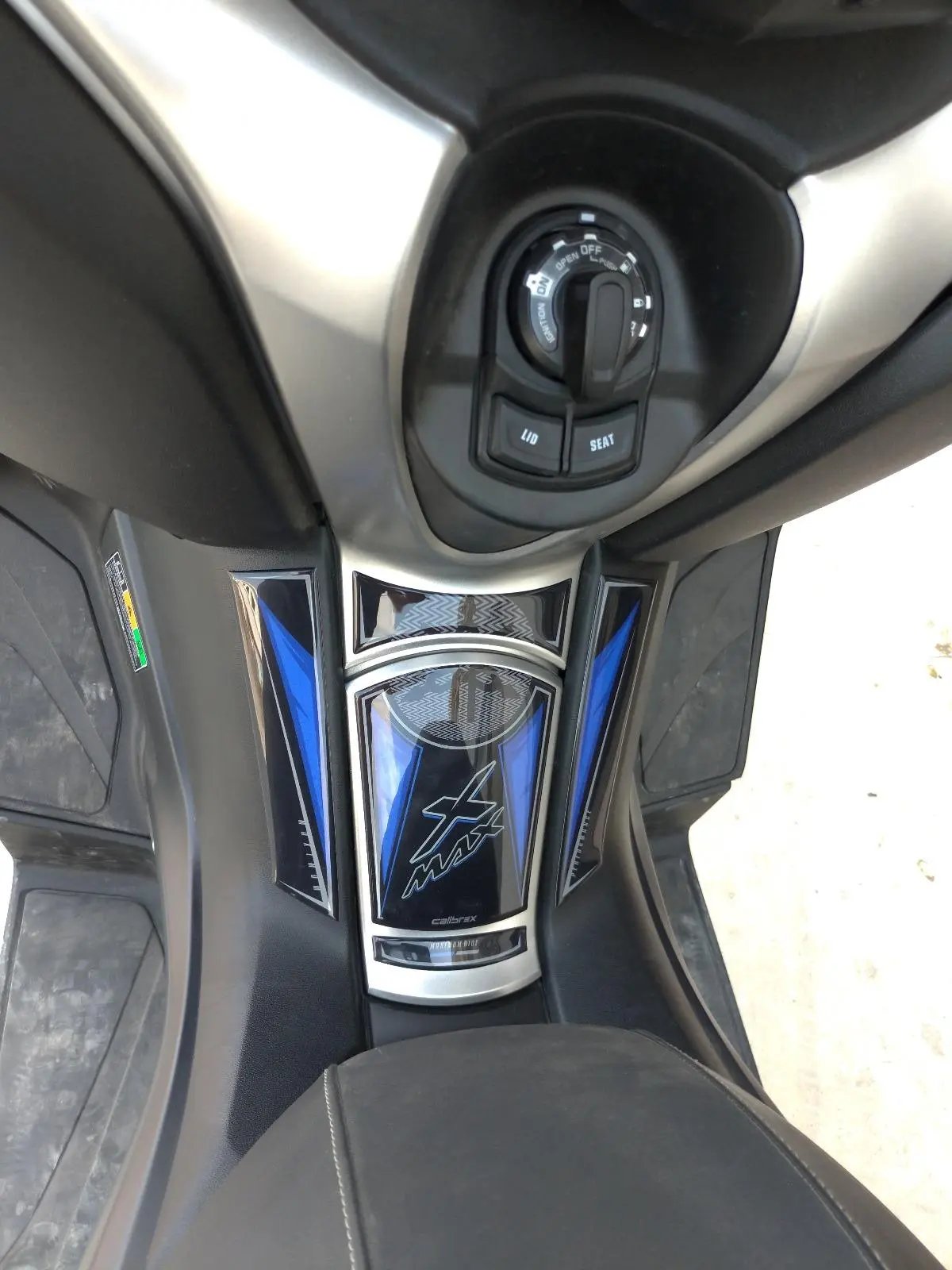 YAMAHA X-MAX FAIRING PROTECTIONS BLUE 3-D SET 2018-2022