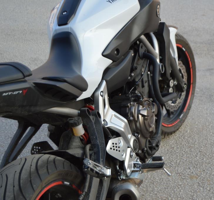 Yamaha MT07 engine guard and slider set