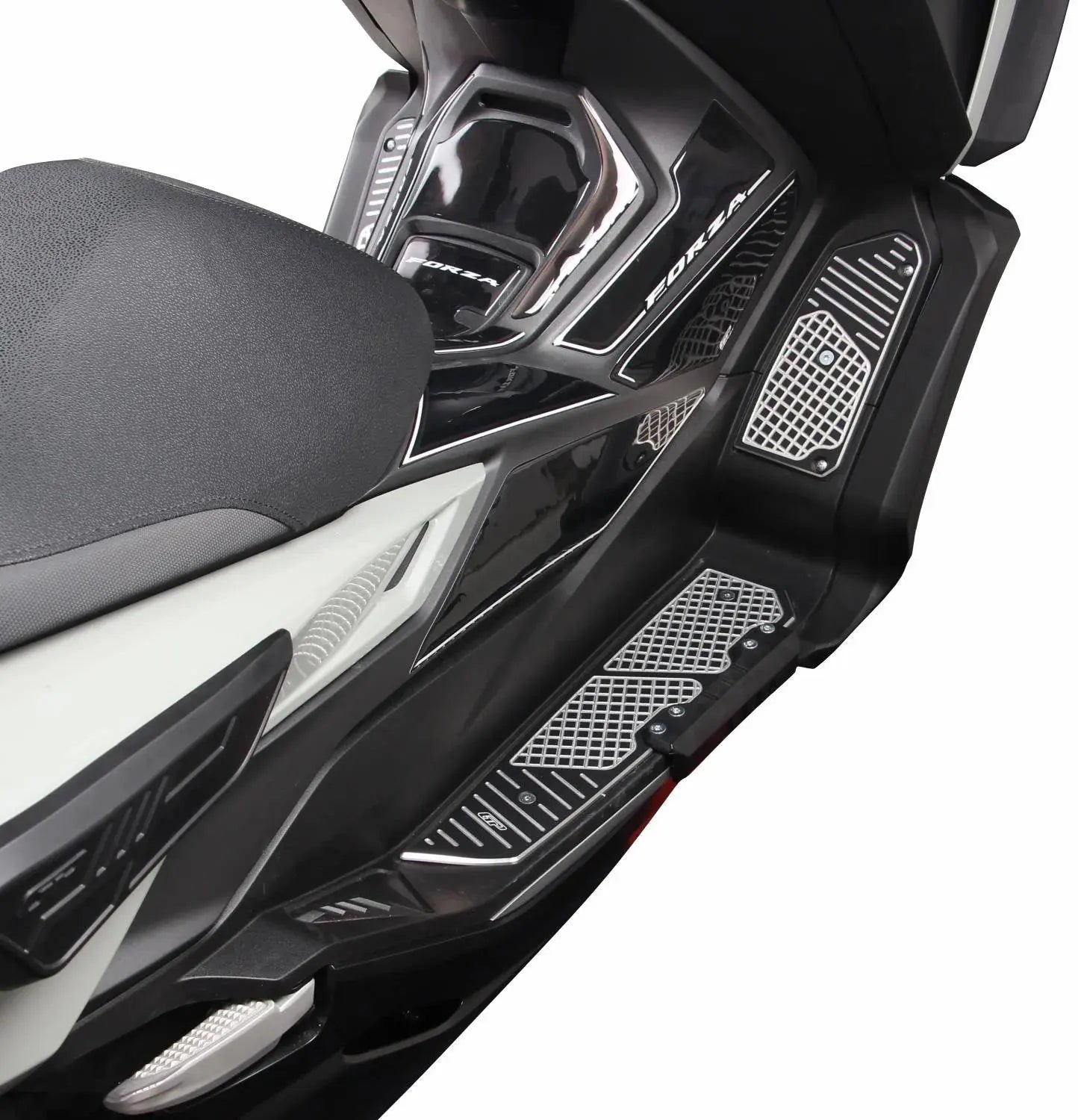 Honda Forza footrests aluminum mats floorboard pair 18-25 125/250/300/350