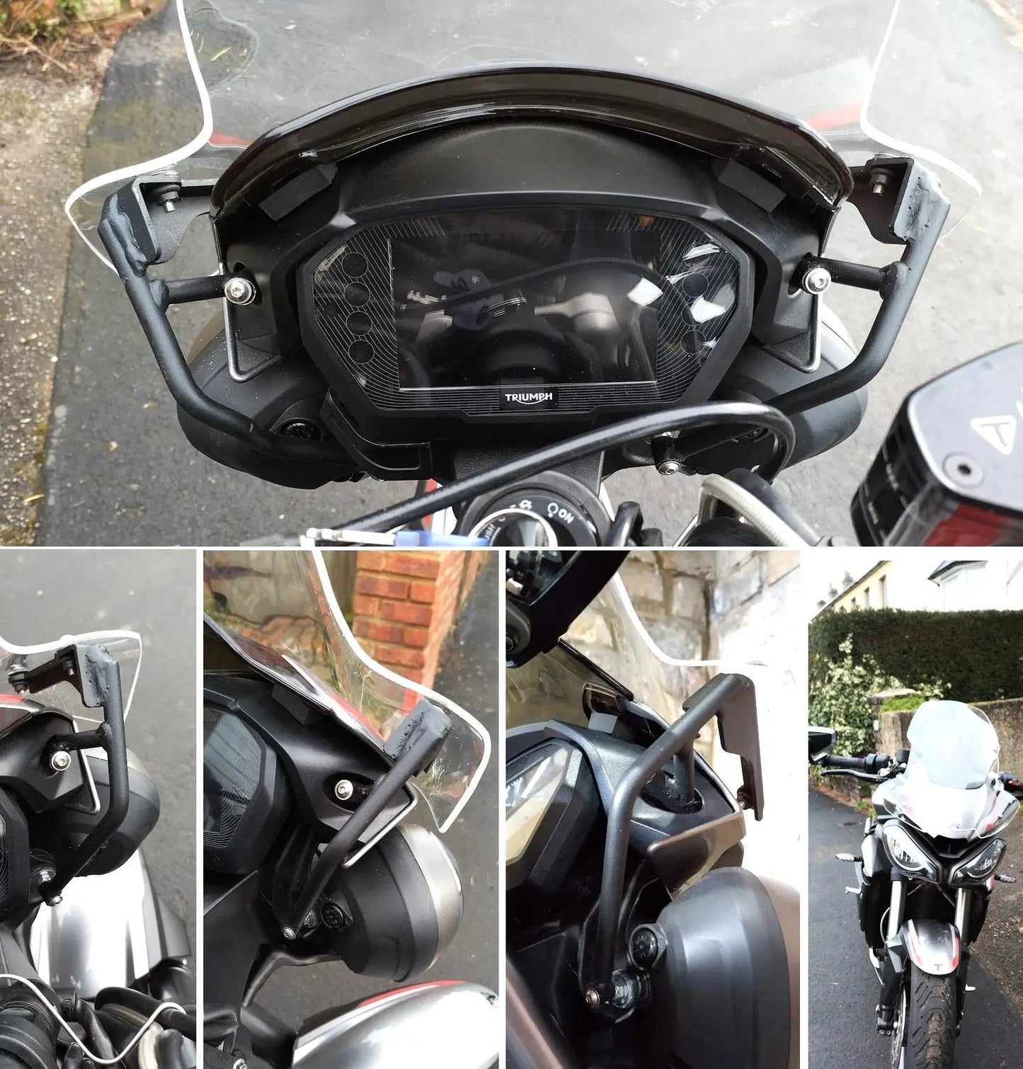 Triumph Street Triple R/RS/S660 17-19/Speed Triple 18-20 windscreen 44 cm Clear