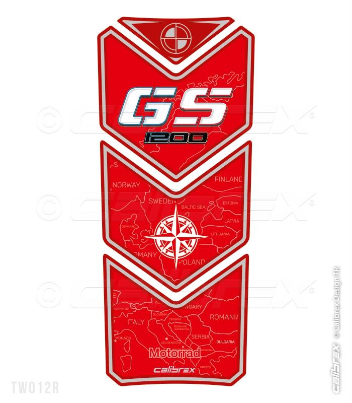 BMW R1200GS RED TANK PAD 2004-2012