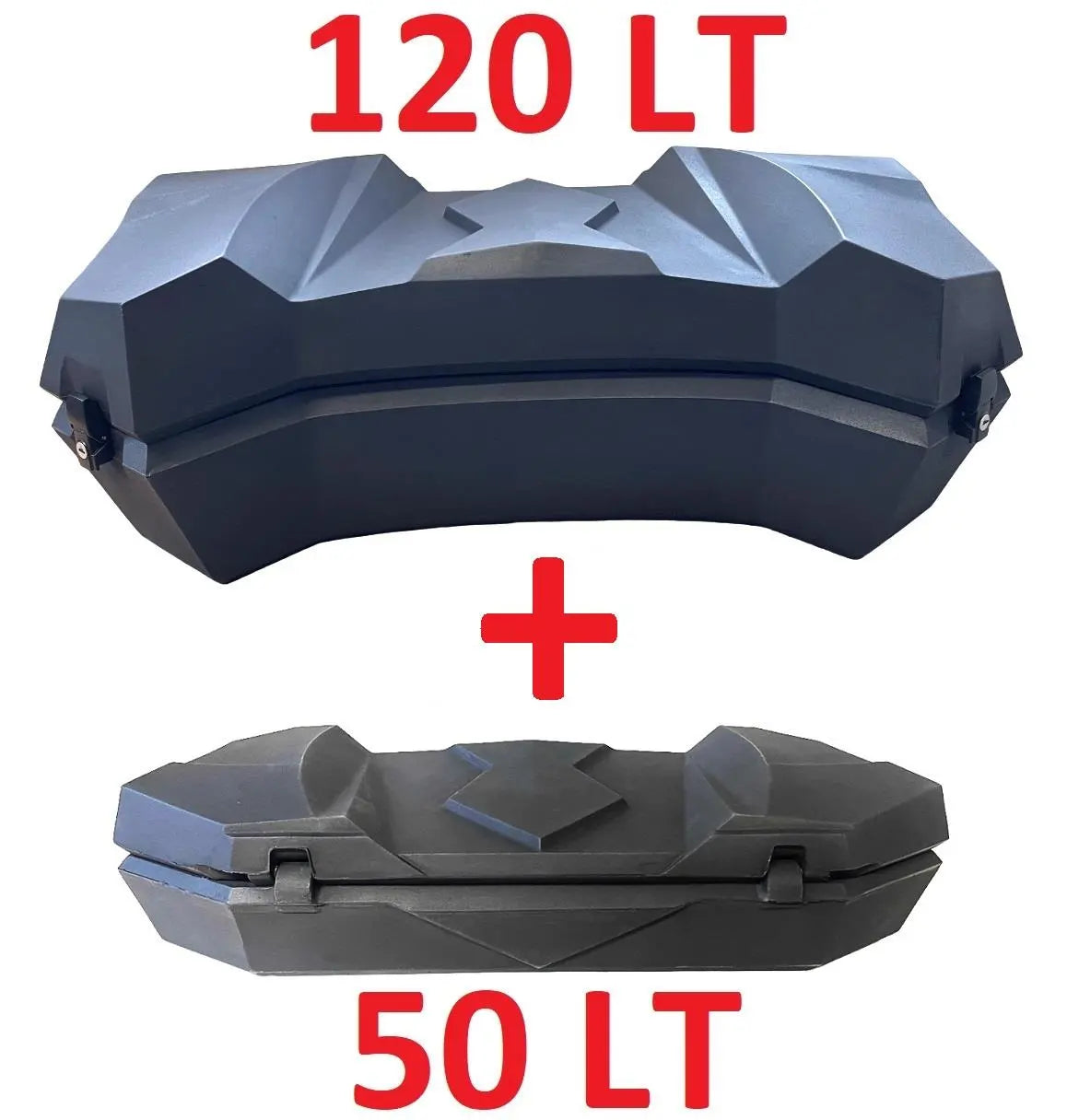 QUAD ATV CARGO BOXES' REAR AND FRONT TRUNKS PAIR X2 BOX