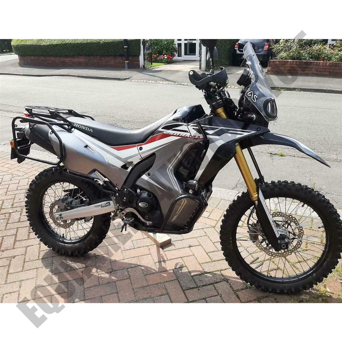 Honda CRF 250 RALLY pannier racks + top case rack full set