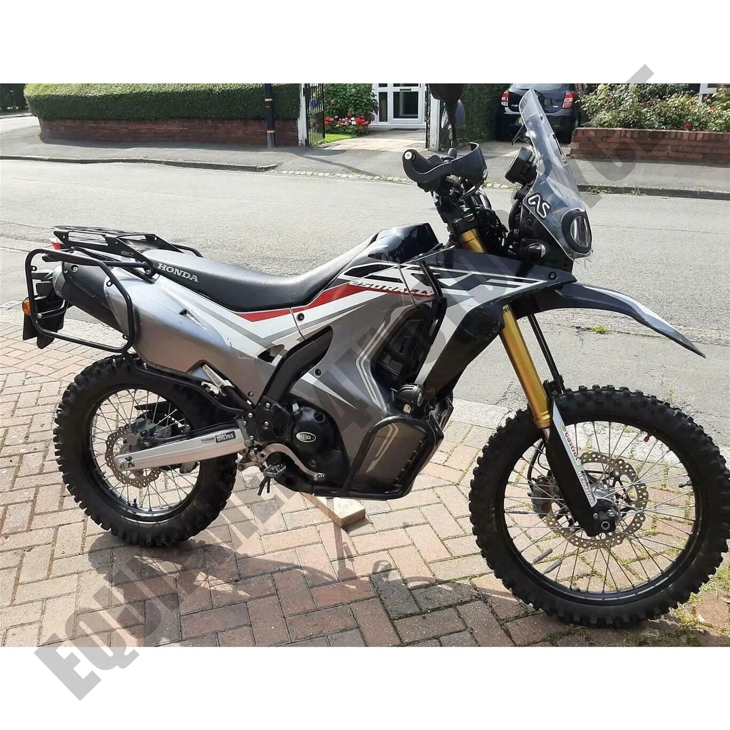 Honda CRF 250 RALLY pannier racks + top case rack full set