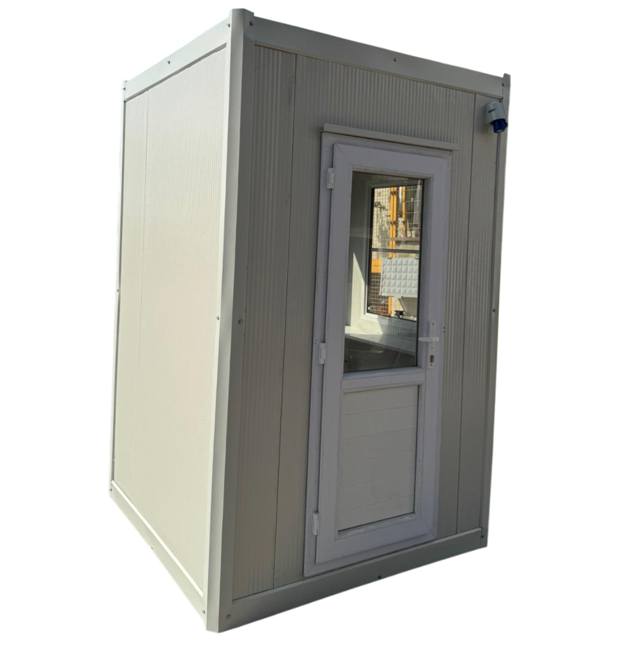 Modular Kiosk Ticket Booth Security Hut Portable Cabin 150x150 cm
