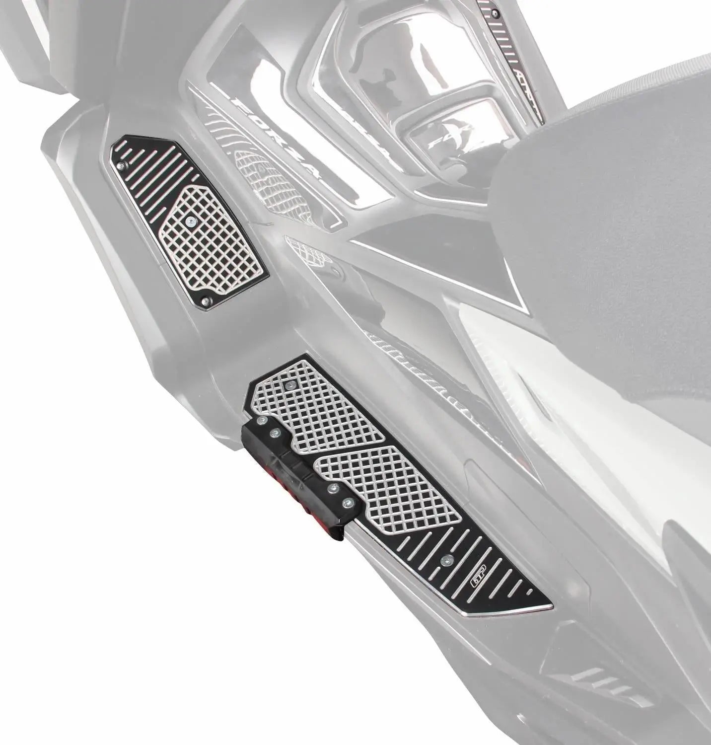 Honda Forza footrests aluminum mats floorboard pair 18-25 125/250/300/350