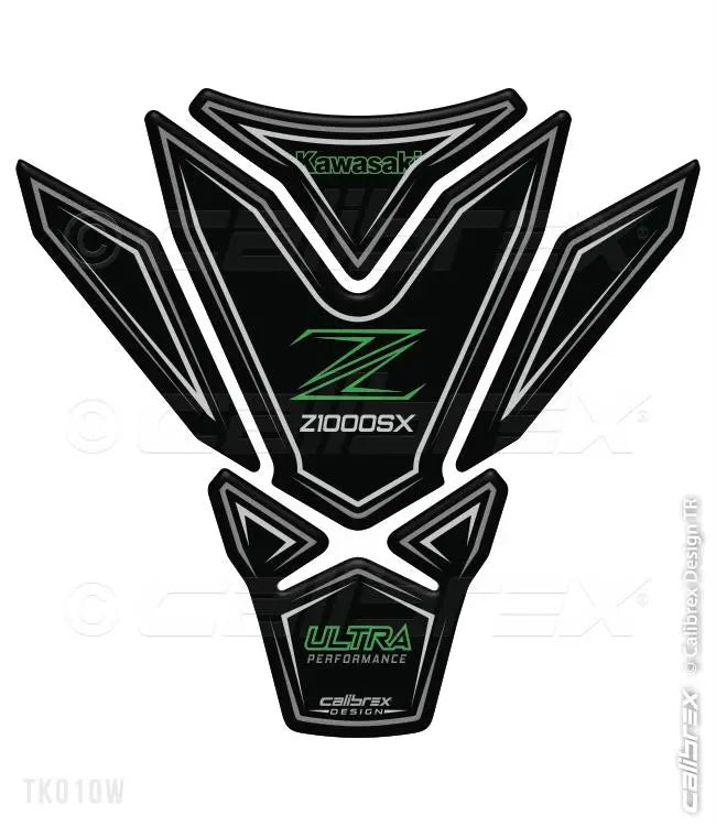 Kawasaki Z1000SX dark tank pad protection 2011-19