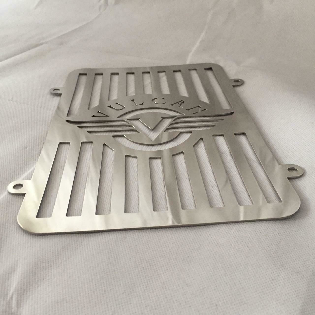 Kawasaki VN900 radiator guard stainless steel chrome electrostatic coated
