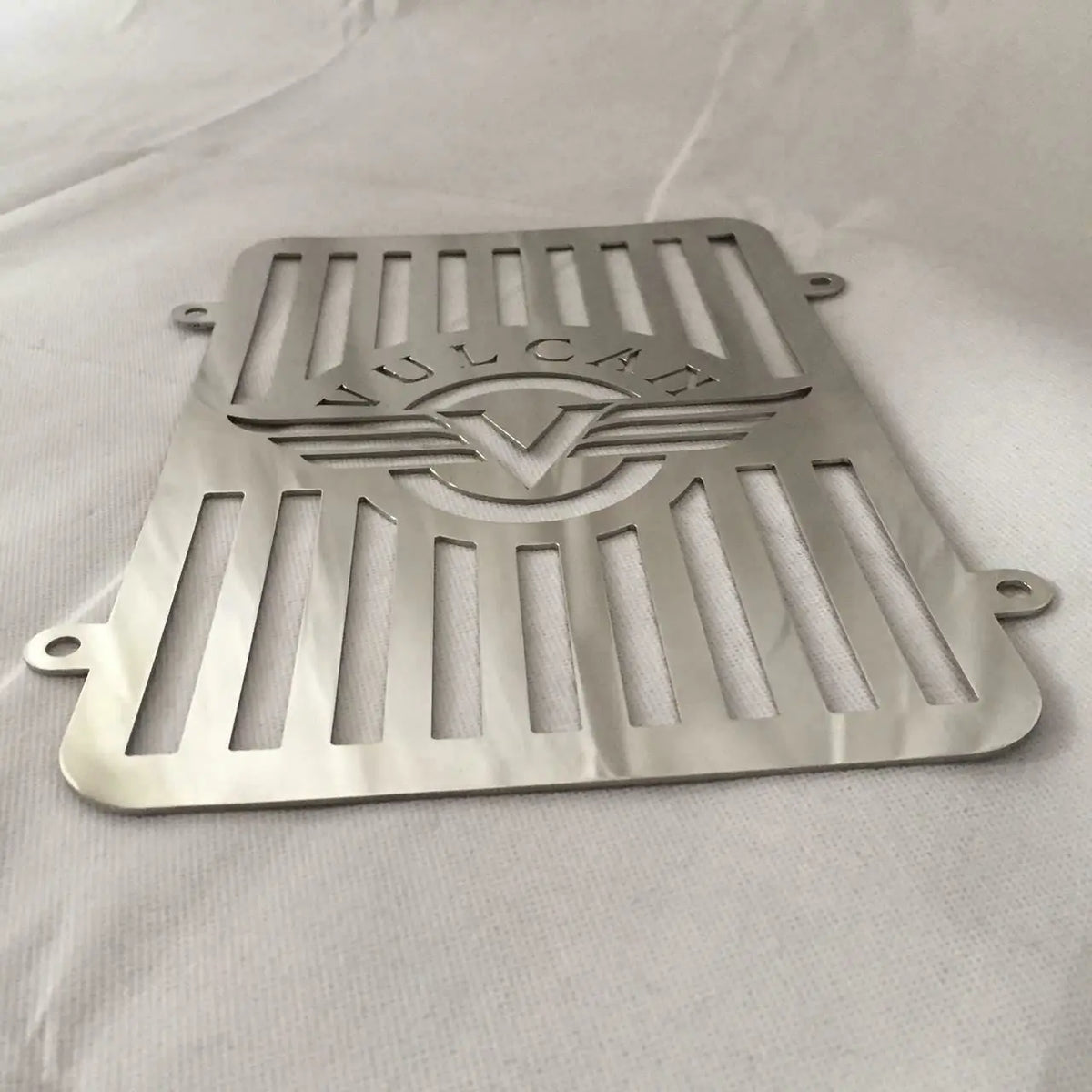 Kawasaki VN900 radiator guard stainless steel chrome electrostatic coated