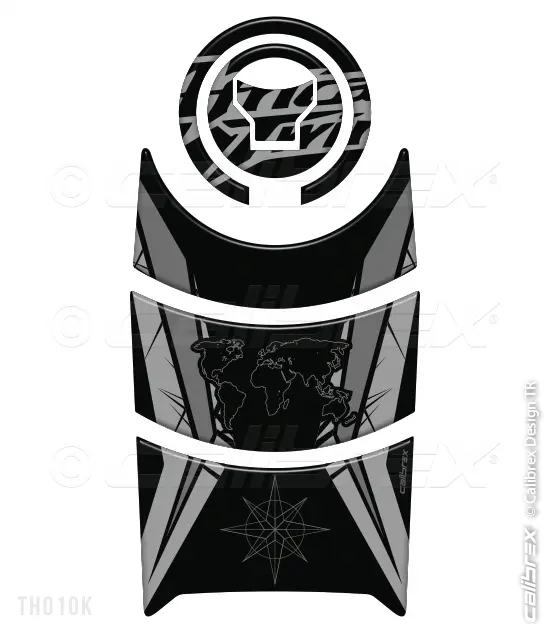Afrıca Twin 1000l Tank Pad Protector Black