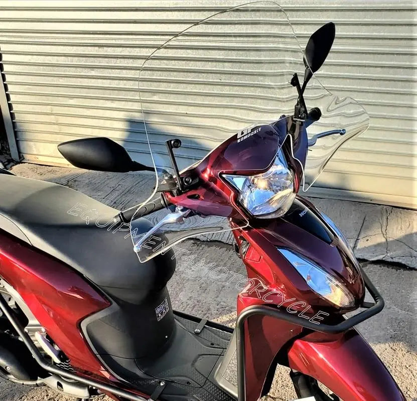 Honda Vision110 windscreen 17-22 clear covers hands 46 cm