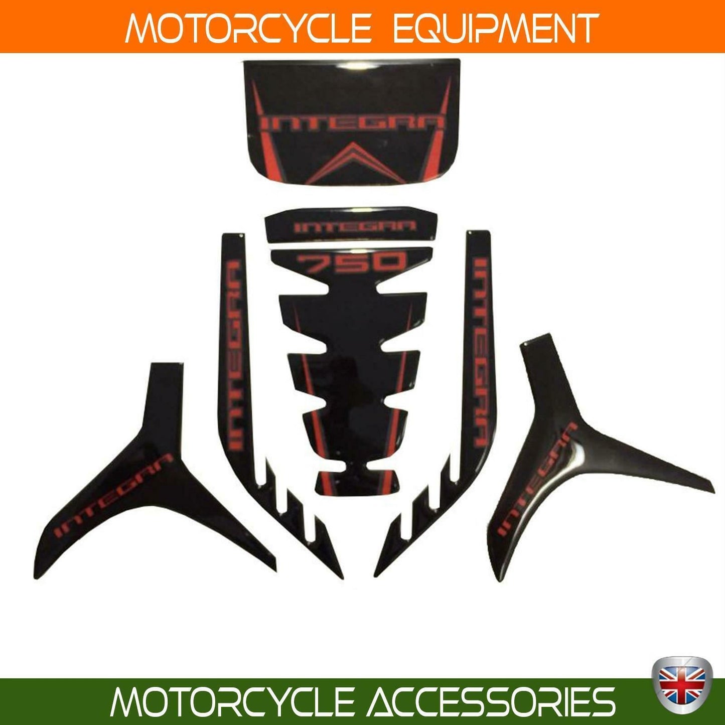 Honda NC 750D Integra tank pad decal sticker set 2014-19