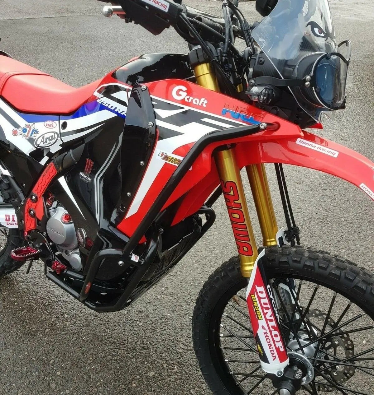 Crash Bars + Skid Plate Set for Honda CRF250 Rally 2017-2020