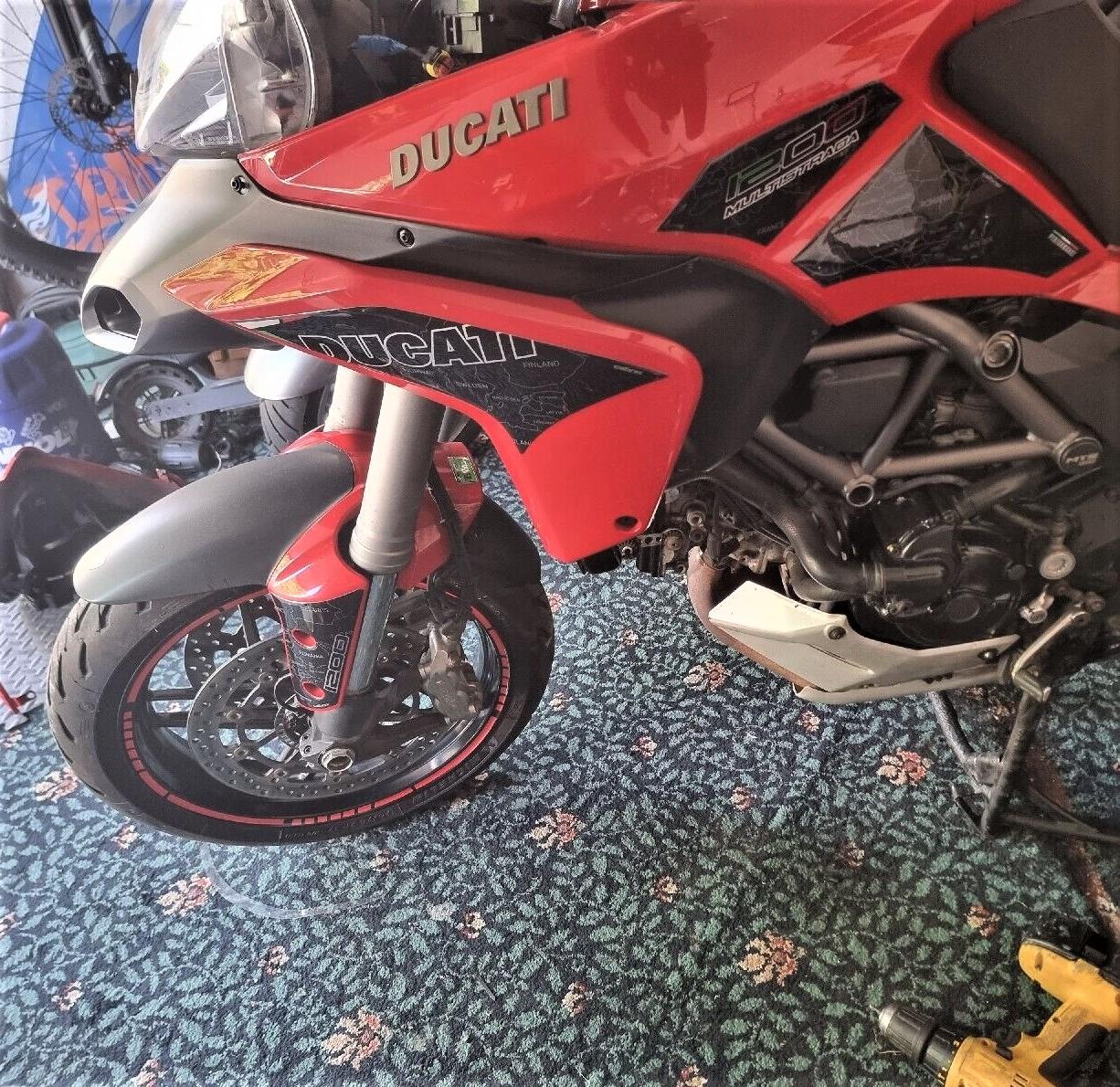 DUCATI MULTISTRADA 1200 BLACK FAIRING PROTECTION FULL SET 10-14