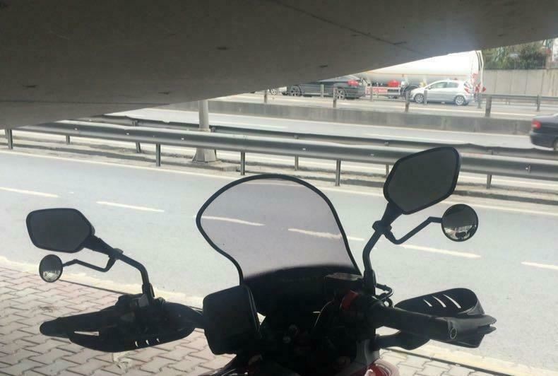 Yamaha blind spot extension convex mirror *Fits 10 MM main mirror leg