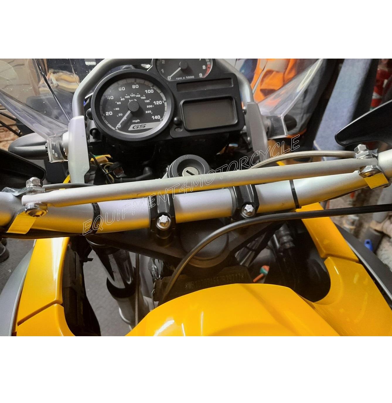 BMW R 1200 GS crossbar brace bracket aluminum handlebar sat NAV GPS holder