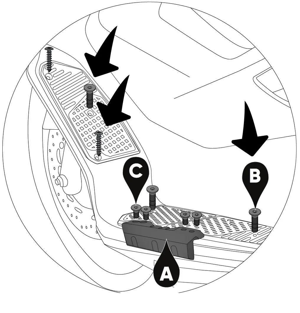 Honda Forza 350/300/250/125 footrests aluminum mats floorboard pads pairs 18-25