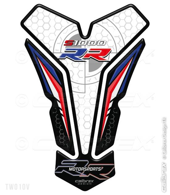 BMW S1000RR white mix tank pad protection 2010-20