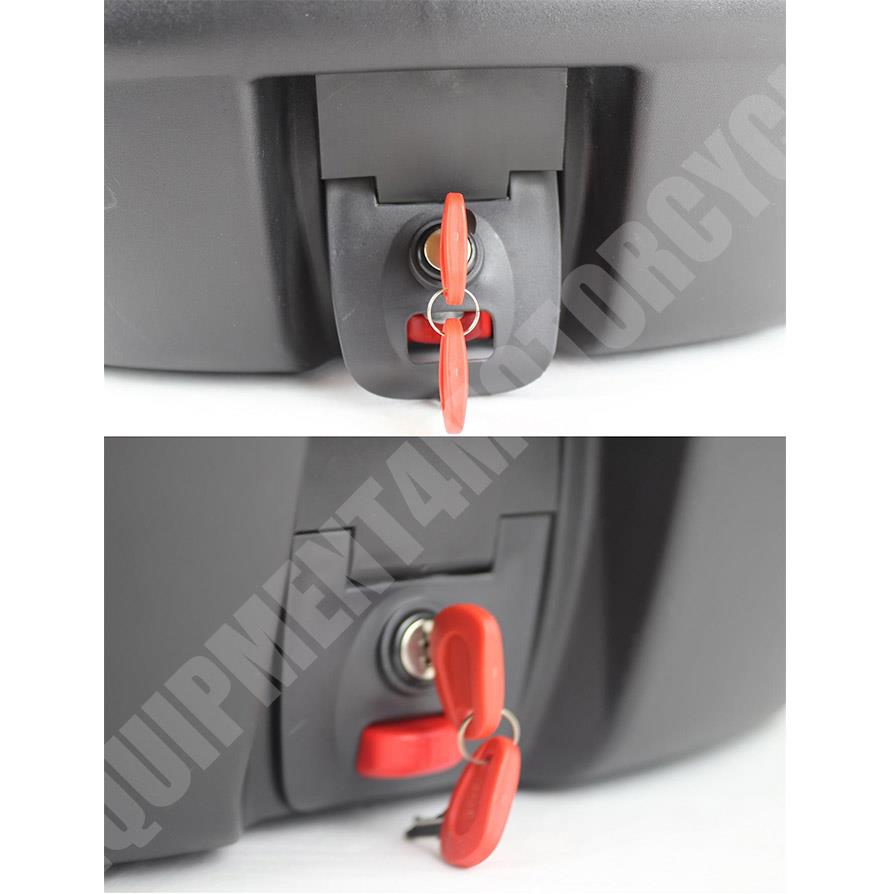 TOP BOX CASE 46L fits 2 full face helmets with extra luggage grill European made