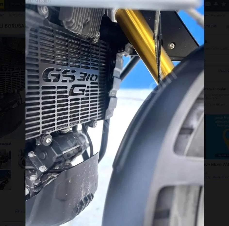 BMW G310 GS radiator guard protector 2016-2024