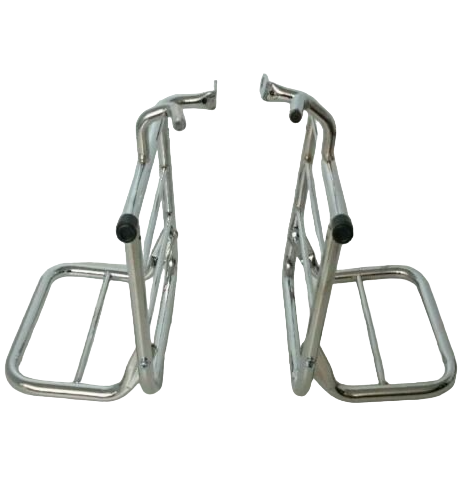Yamaha YBR125 pannier racks 2011-2017 chrome-coated