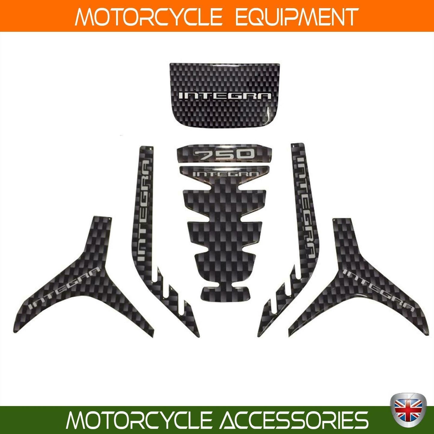 Honda NC 750D Integra tank pad decal sticker set 2014-19