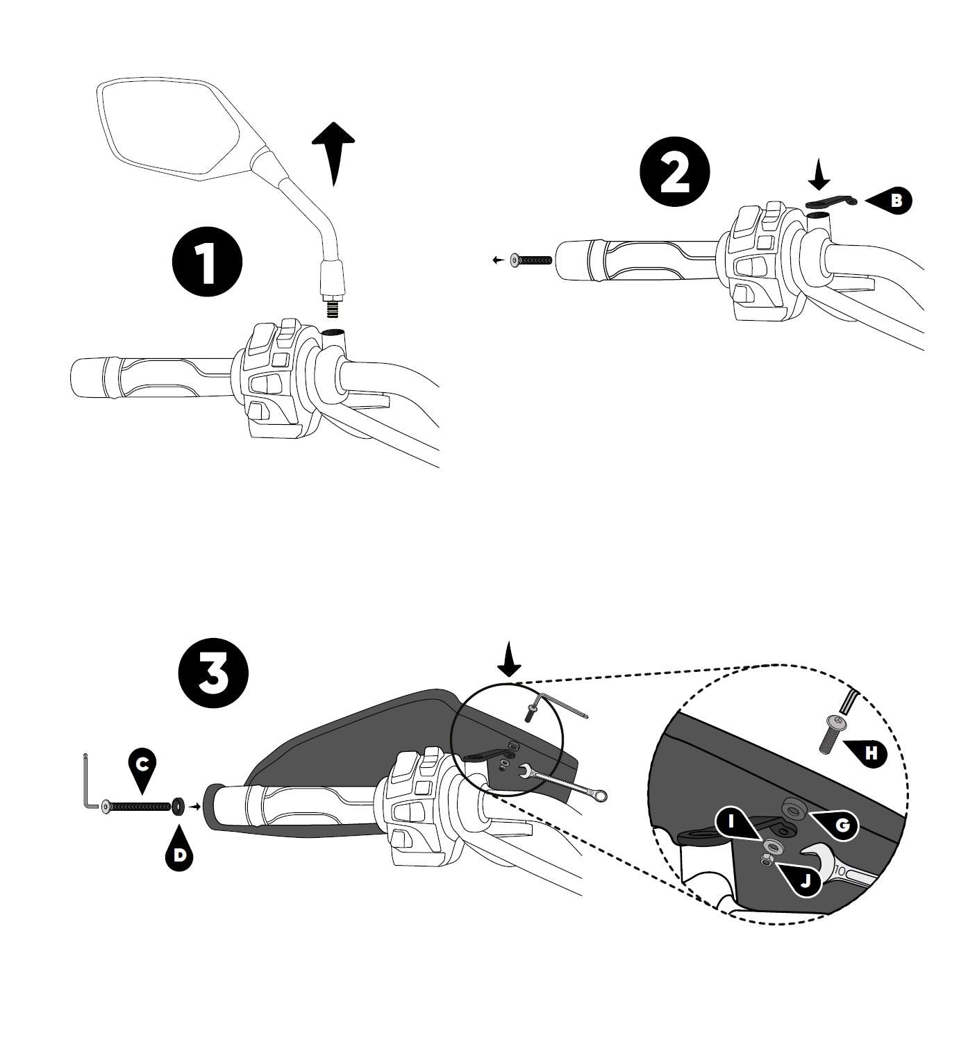 Hand guards for Suzuki V-Strom250 DL250 17-20