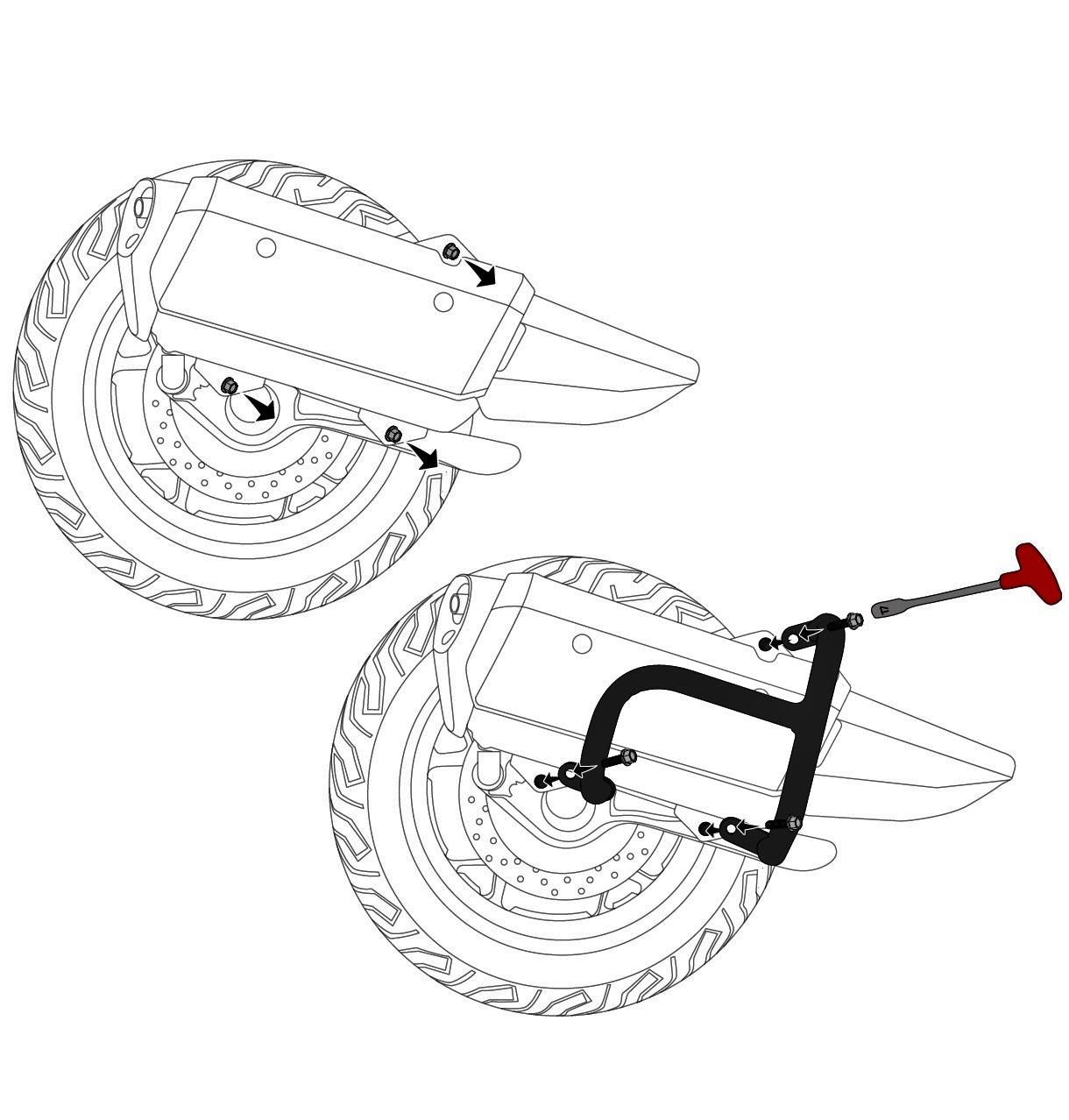 Exhaust Guard Fits Yamaha X-max 300 Exhaust Protection 2017-2024