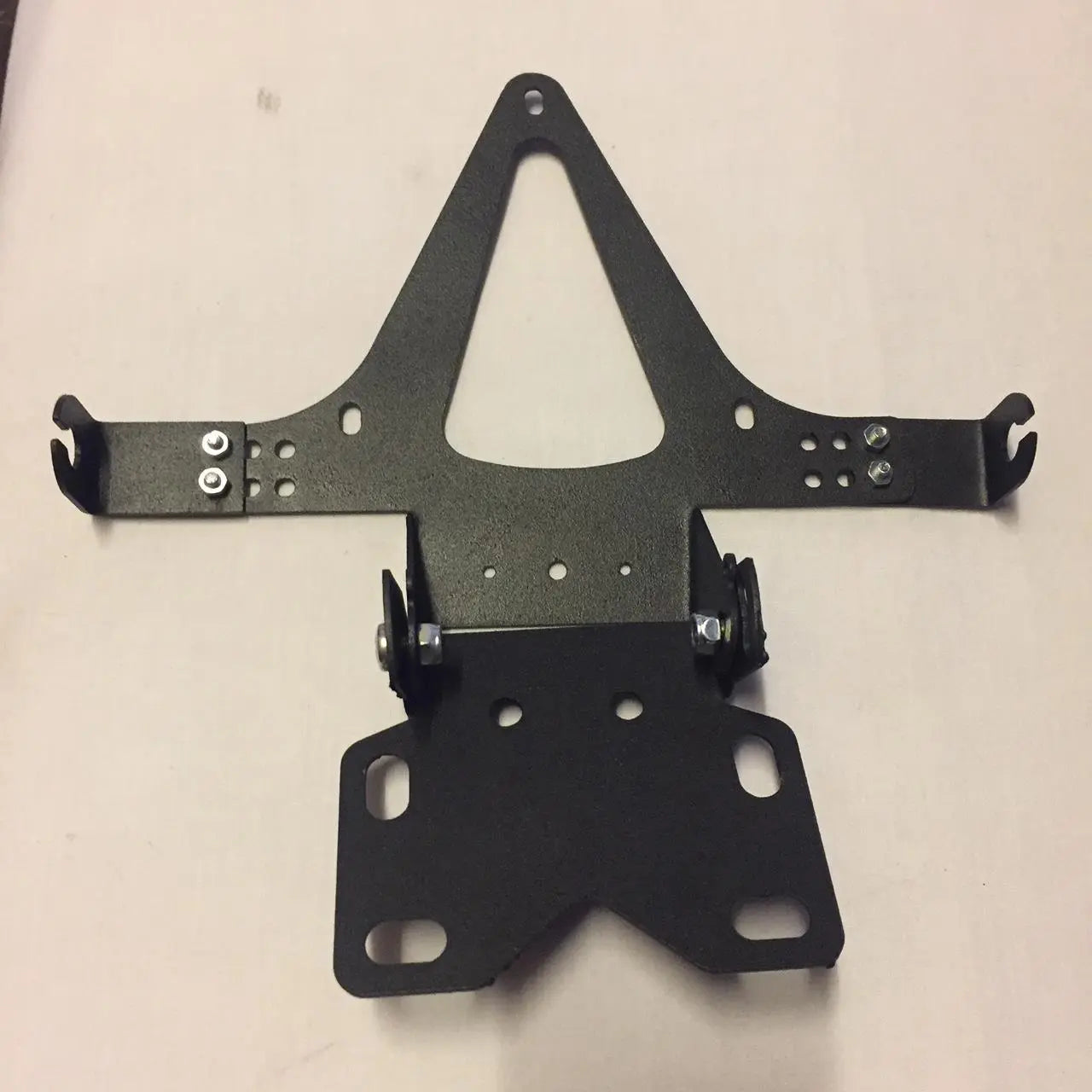 Motorcycle Adjustable Folding License-Plate Holder Tail Rear Light Bracket Mount