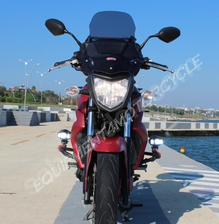 SYM Wolf SB 125 250 windscreen 49 cm smoke 2011-2020