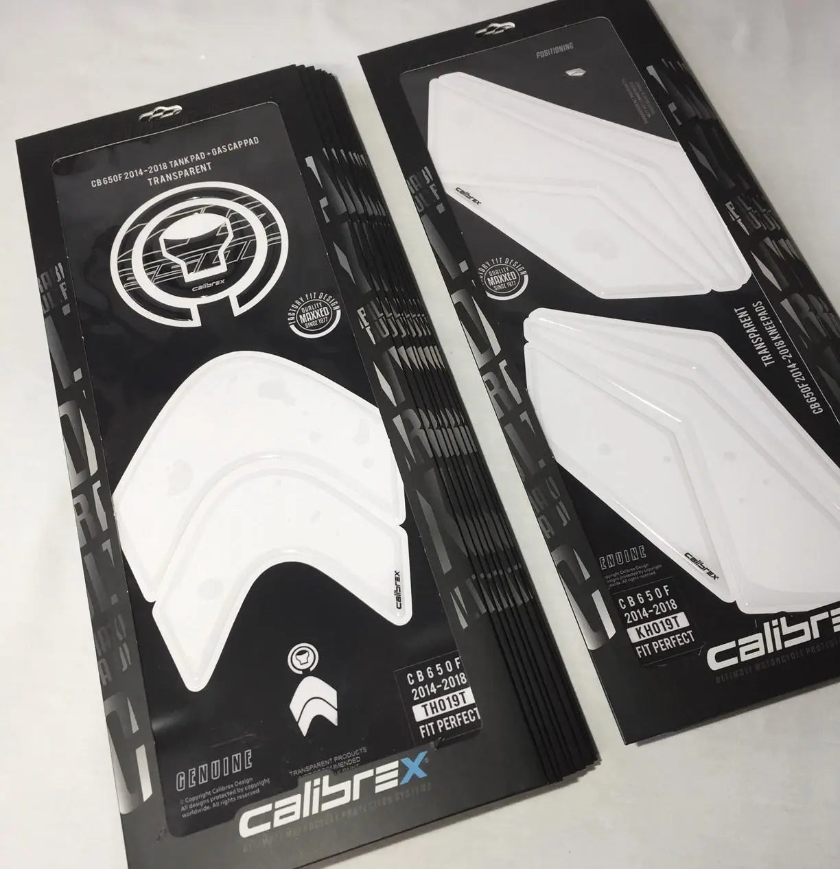 HONDA CB650F TANK PAD KNEE PADS FUEL CAP PAD SET TRANSPARENT 2014-2019