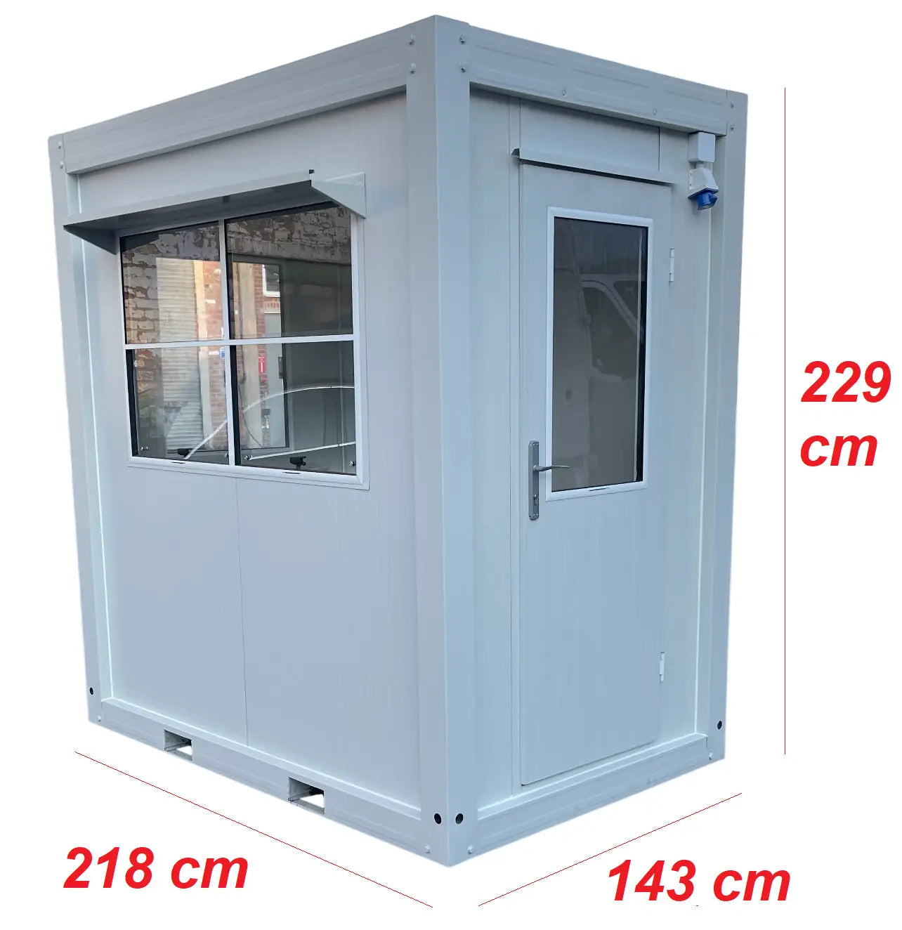 Kiosk Ticket Booth Security Portable Cabin Modular Gate House Carpark Hut