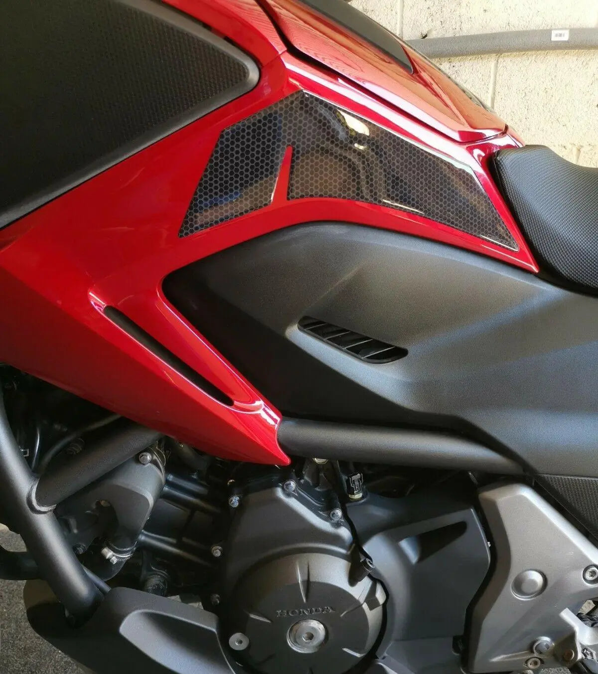 HONDA NC750X BLACK TANK PAD+KNEE PAD PAIR SET 2014-15 ONLY