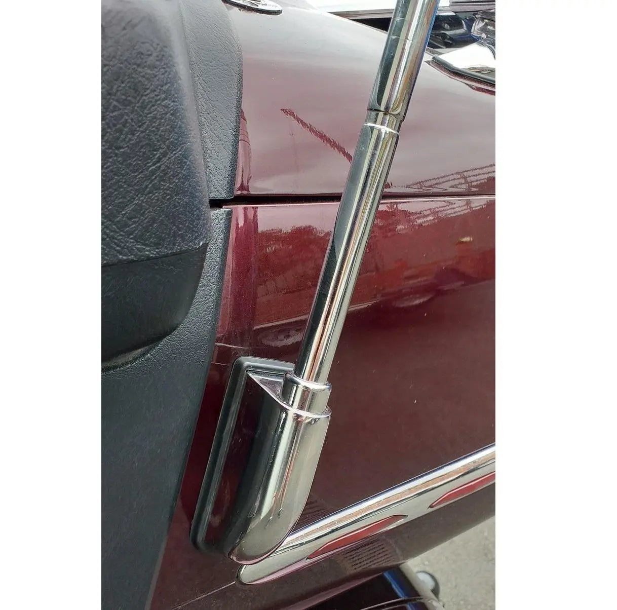Honda Gold Wing flag pole antenna 123 cm chrome tall 2001-2017
